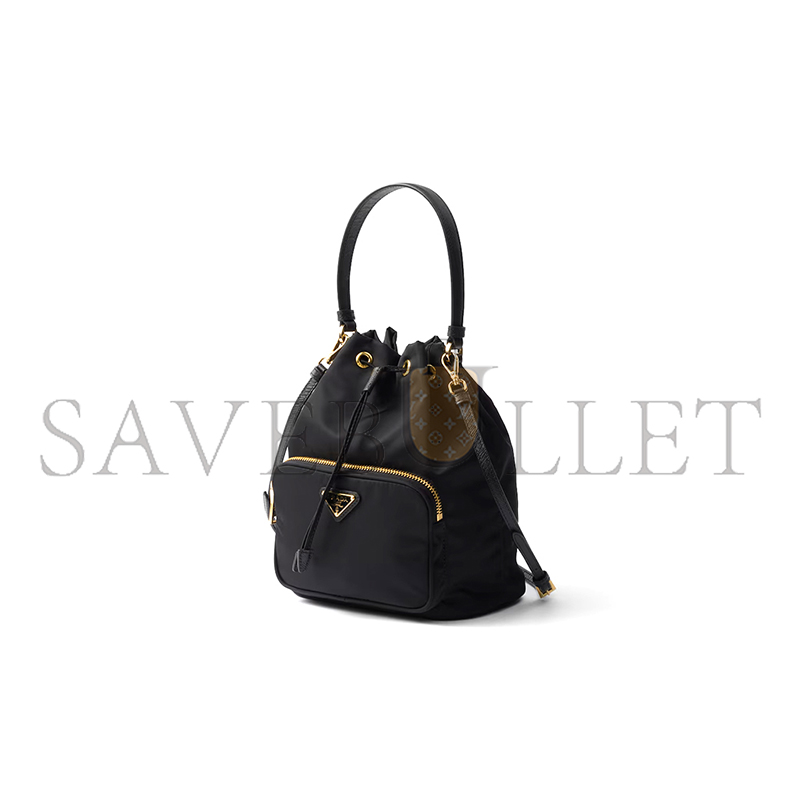 Pra*a duet re-nylon bucket bag 1bh038 (22.5*17.5*12cm)